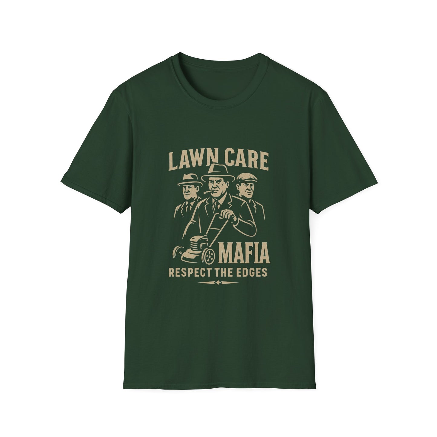 Lawn Care Mafia β Respect the Edges Tee πΏ Funny Grass Dad & Mafia Lover Shirt