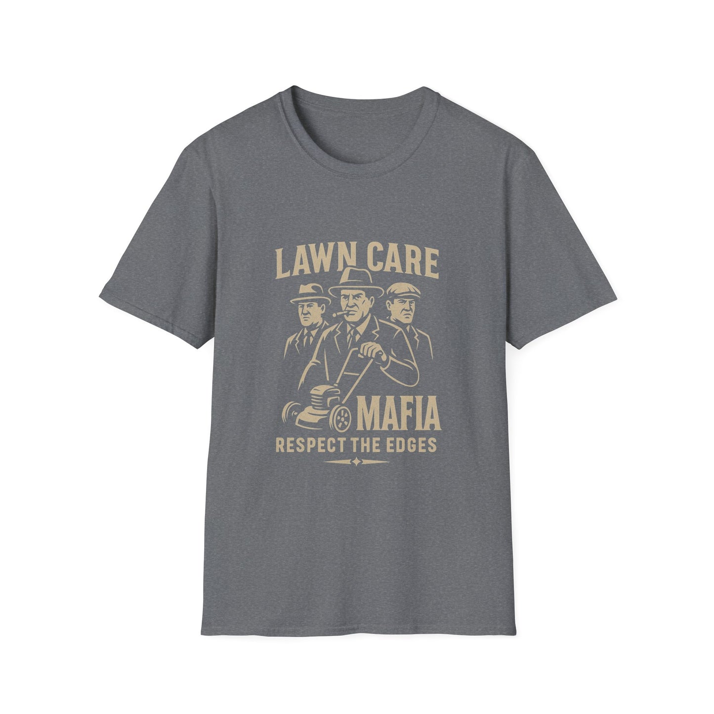 Lawn Care Mafia β Respect the Edges Tee πΏ Funny Grass Dad & Mafia Lover Shirt