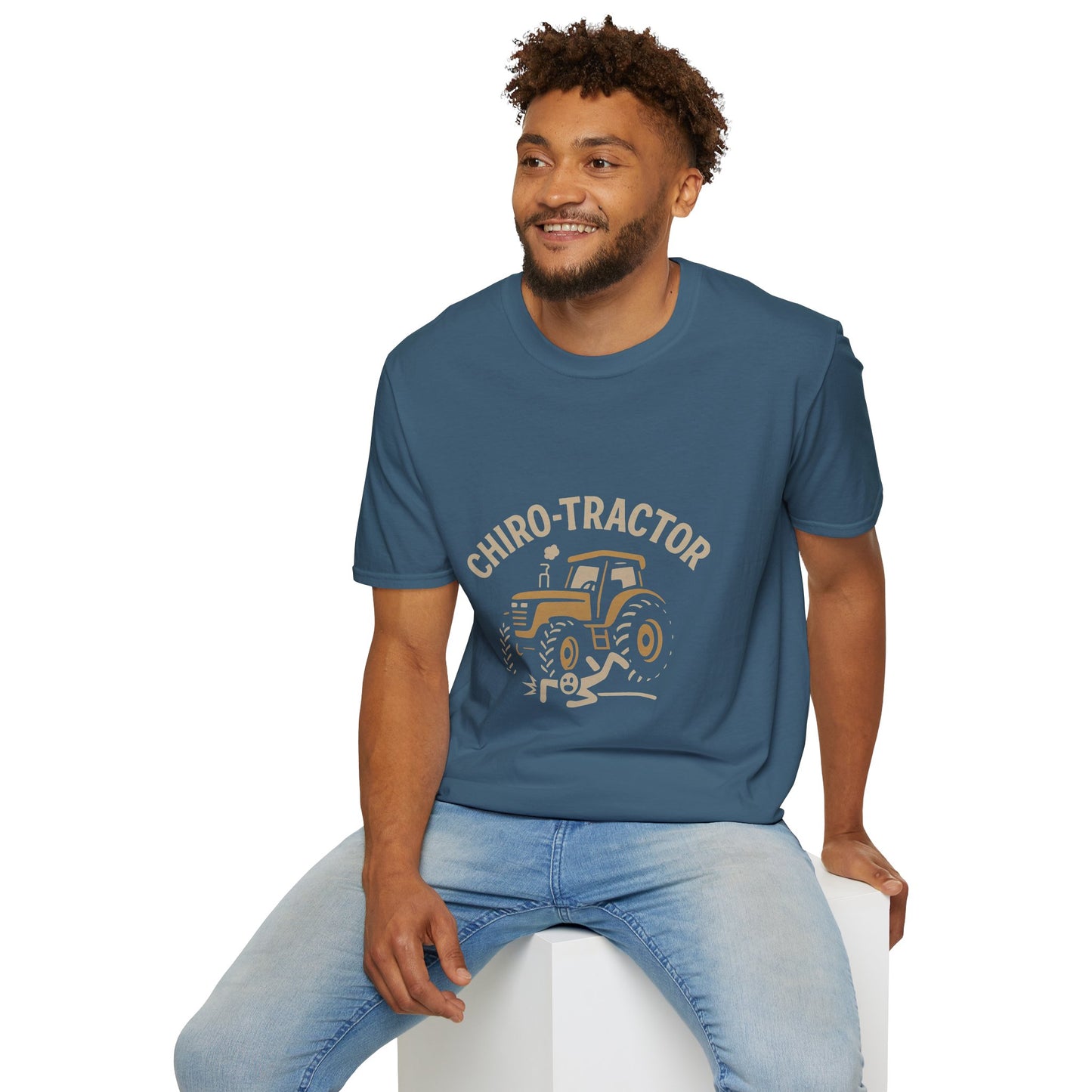 Chiro‑Tractor Tee 🚜 | Funny Chiropractor & Farm Life Tee – Unique Gift