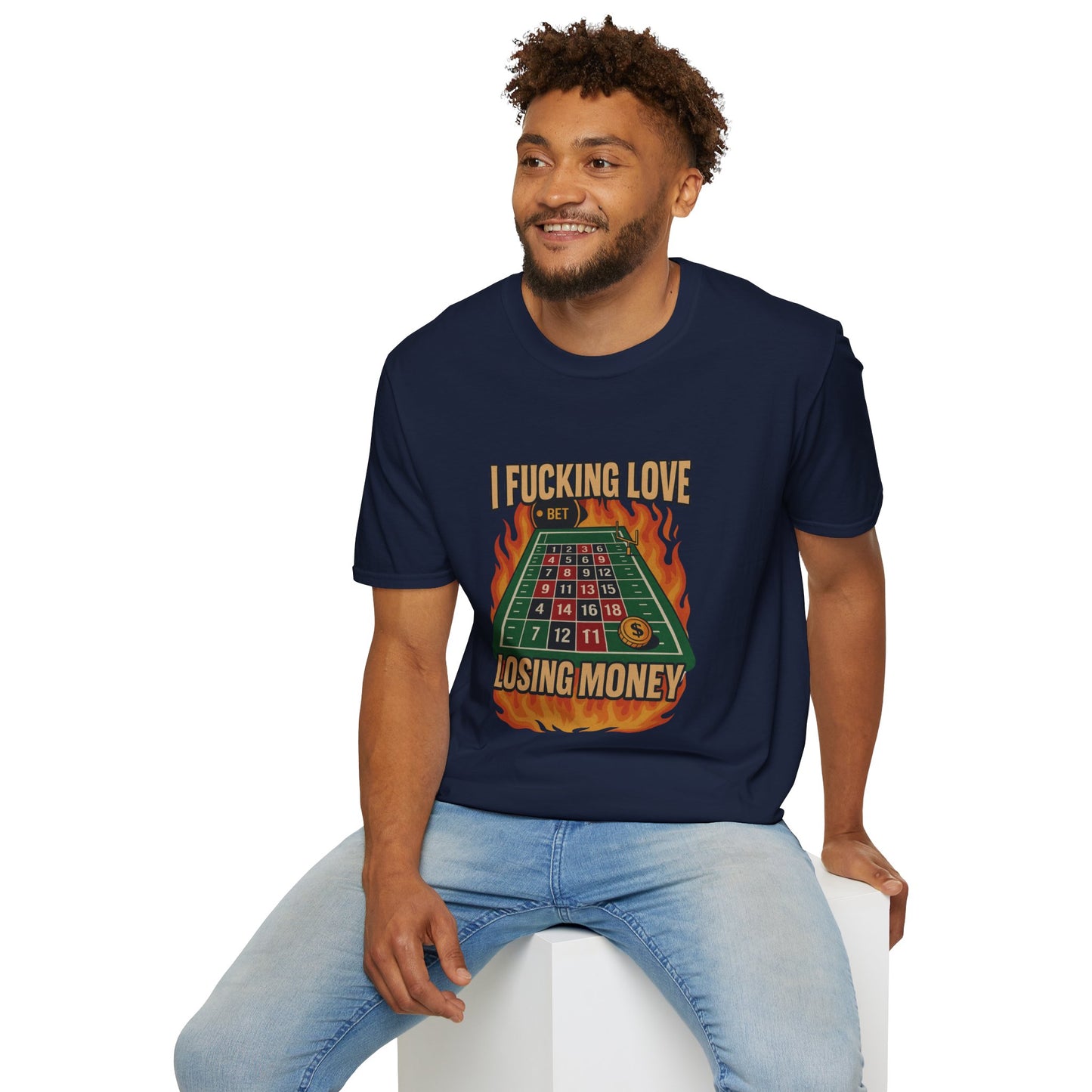 I F*ing Love Losing Money Tee 🎲 | Funny Gambling & Sports Betting Parody Shirt