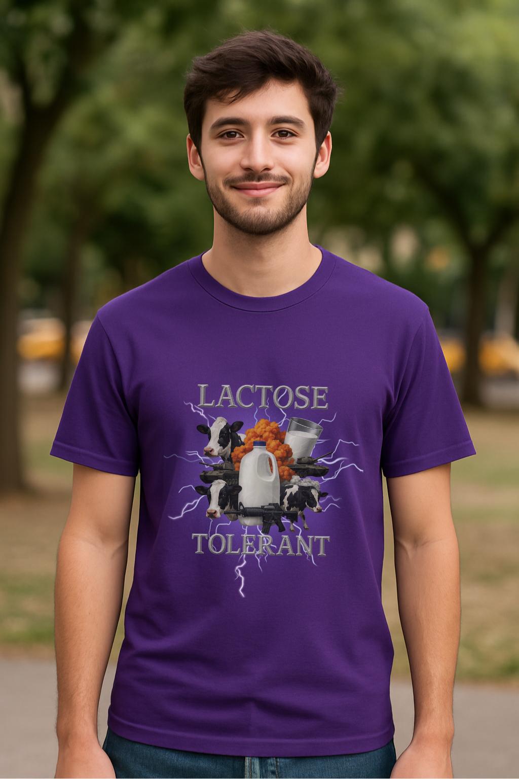 Lactose Tolerant Tee π₯ Funny Chaos Milk Lover & Dairy Humour Shirt