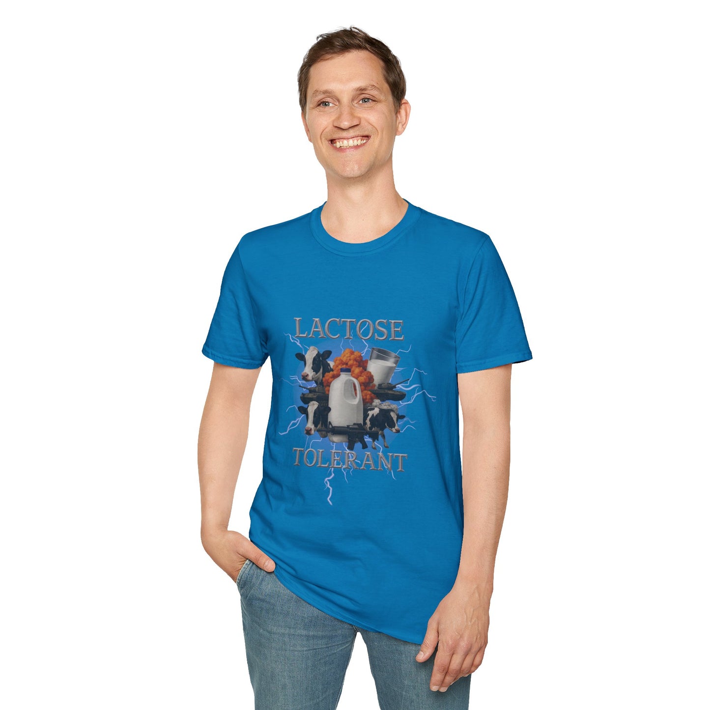 Lactose Tolerant Tee 🥛 Funny Chaos Milk Lover & Dairy Humour Shirt