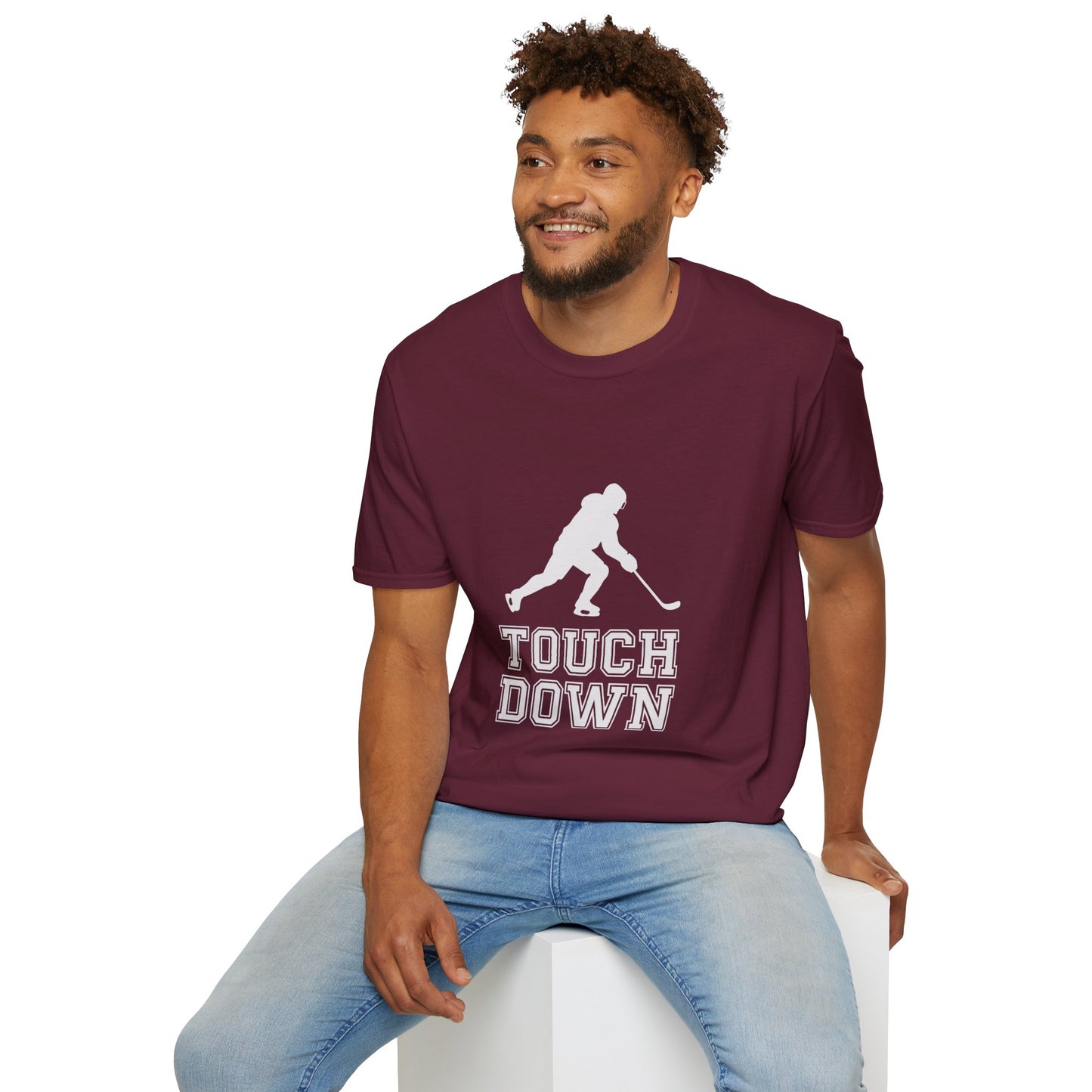 Touchdown Hockey Tee 🏒🏈 | Ironic Hockey Parody Shirt – Funny Sports Humor