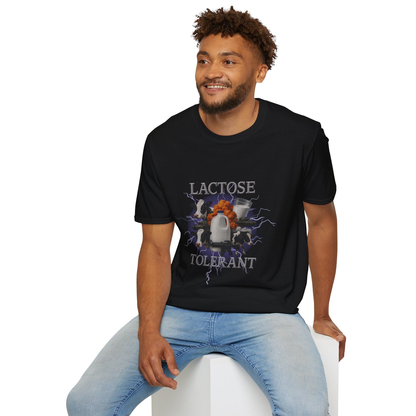 Lactose Tolerant Tee 🥛 Funny Chaos Milk Lover & Dairy Humour Shirt