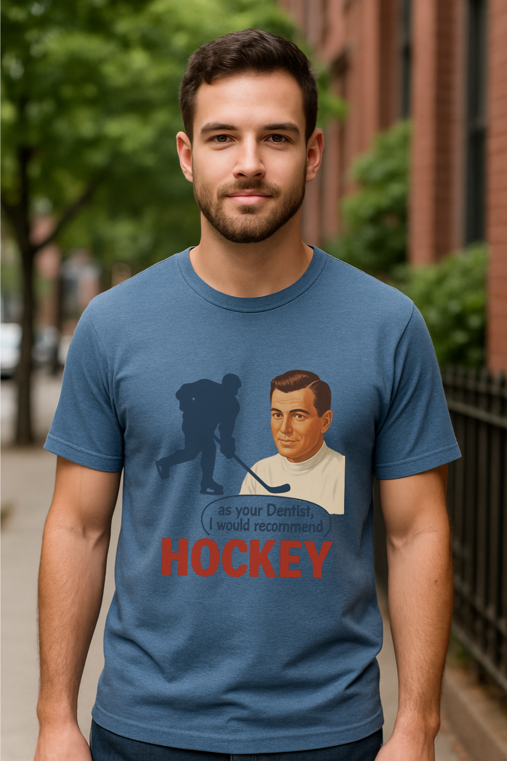 Hockey Dentist Tee 🦷🏒 | Funny Dentist & Hockey Fan Graphic Shirt